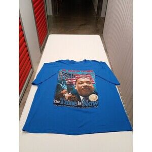 Black Heritage Legendary Heros Martin Luther King Jr. Malcom X Men's 3XL T-Shirt